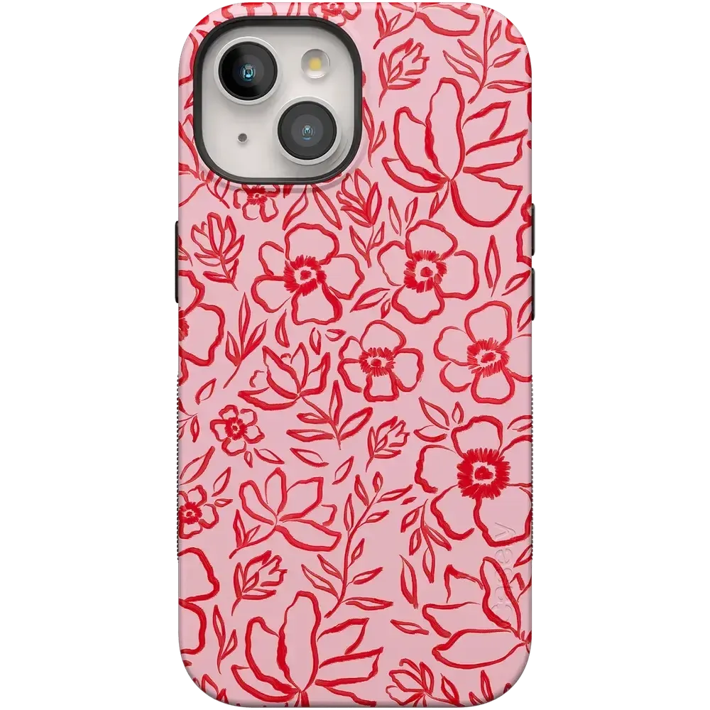 Blush Garden | Floral Doodle Case