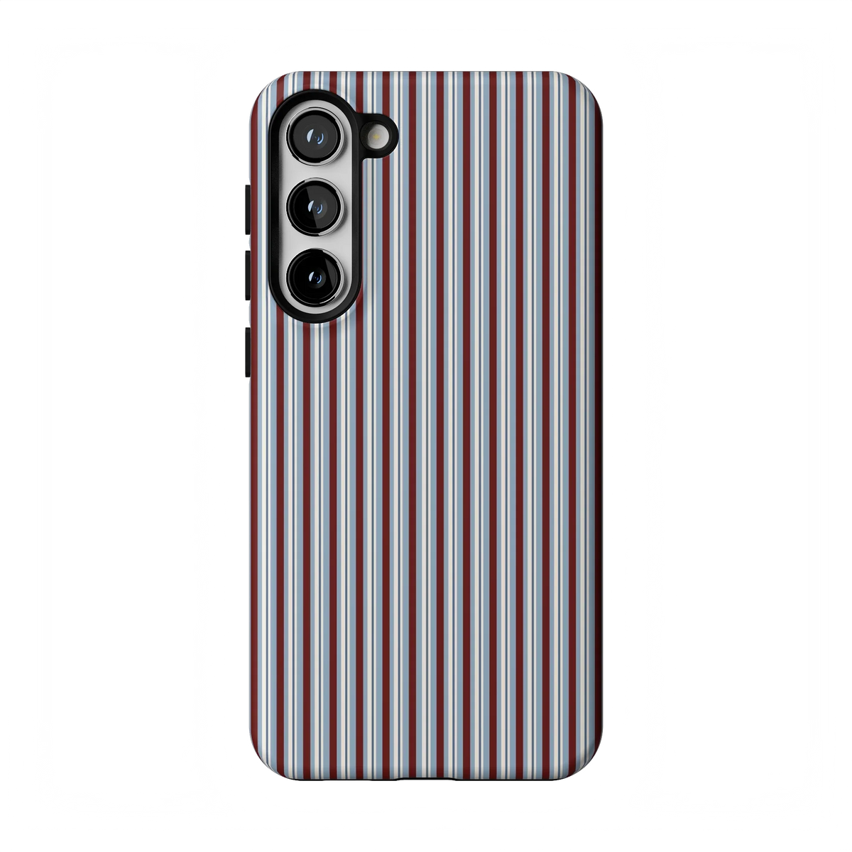 Bistro Stripes | Blue & Maroon Case