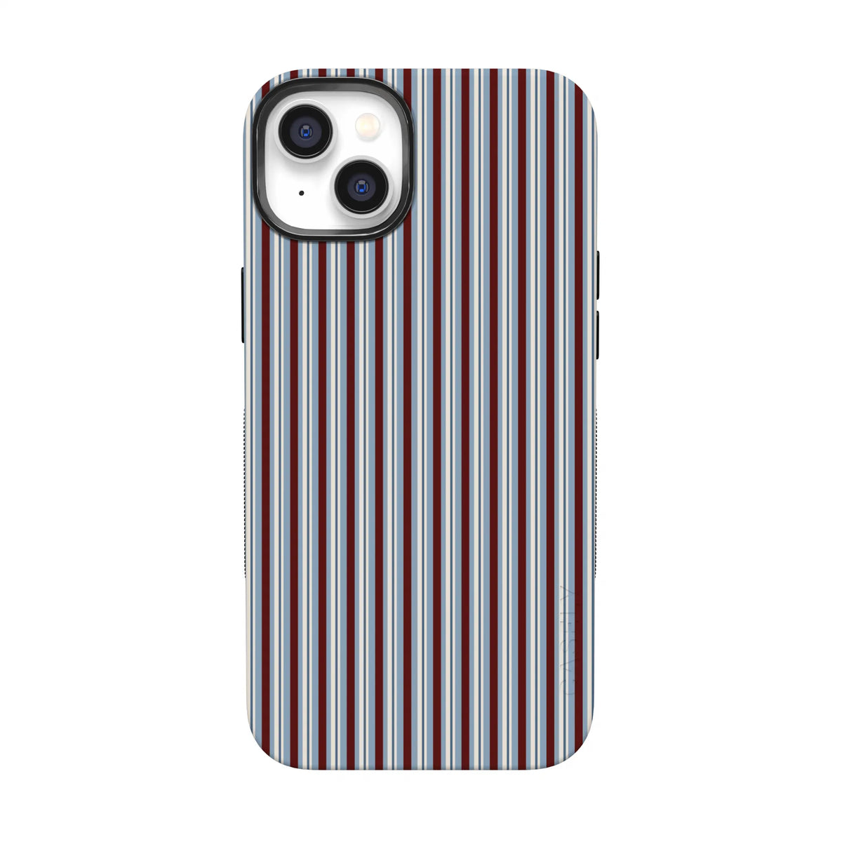 Bistro Stripes | Blue & Maroon Case