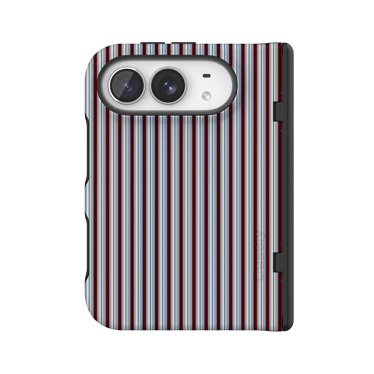 Bistro Stripes | Blue & Maroon Case