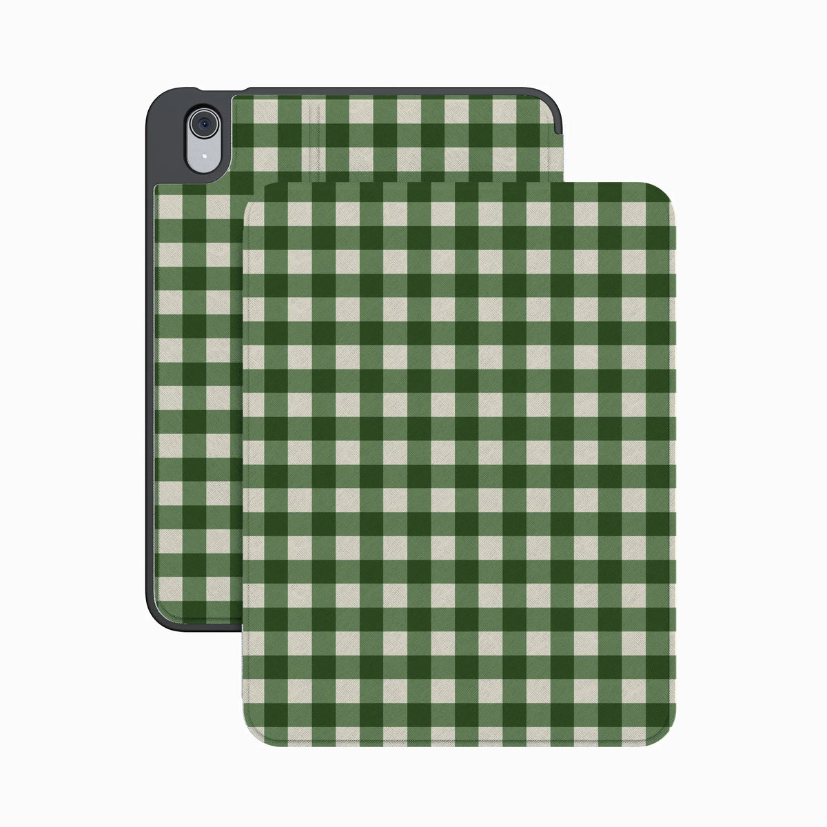 Checked Twice | Green Plaid iPad Case