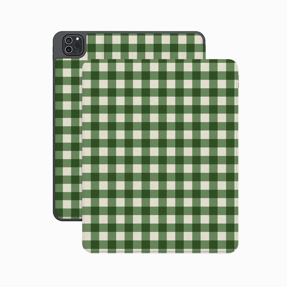 Checked Twice | Green Plaid iPad Case