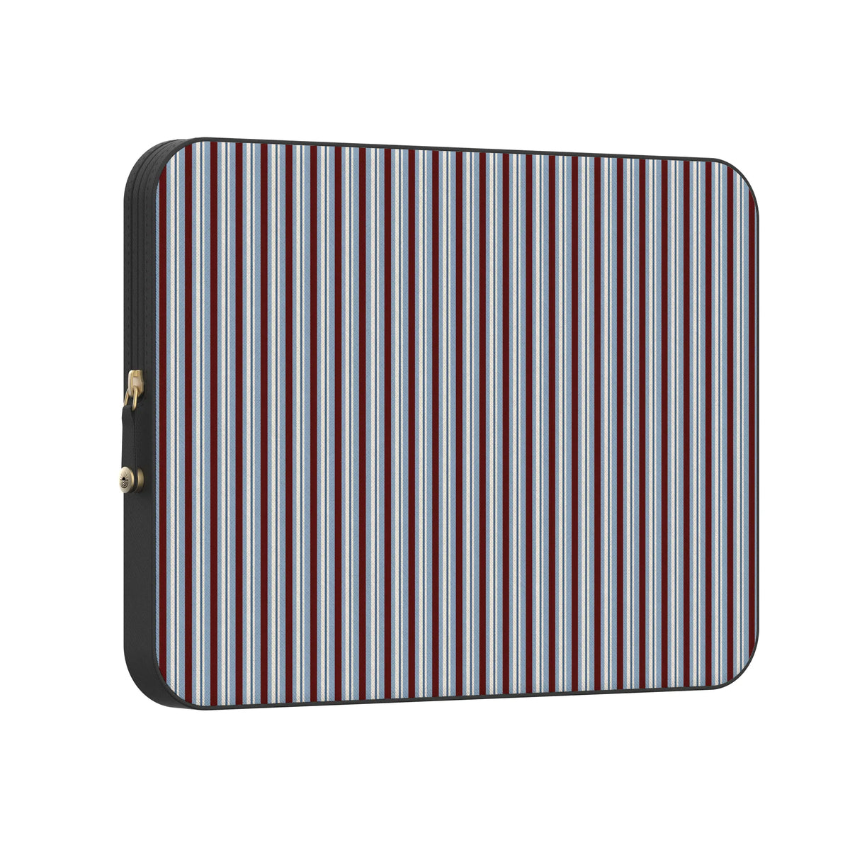 Bistro Stripes | Blue & Maroon Laptop Case