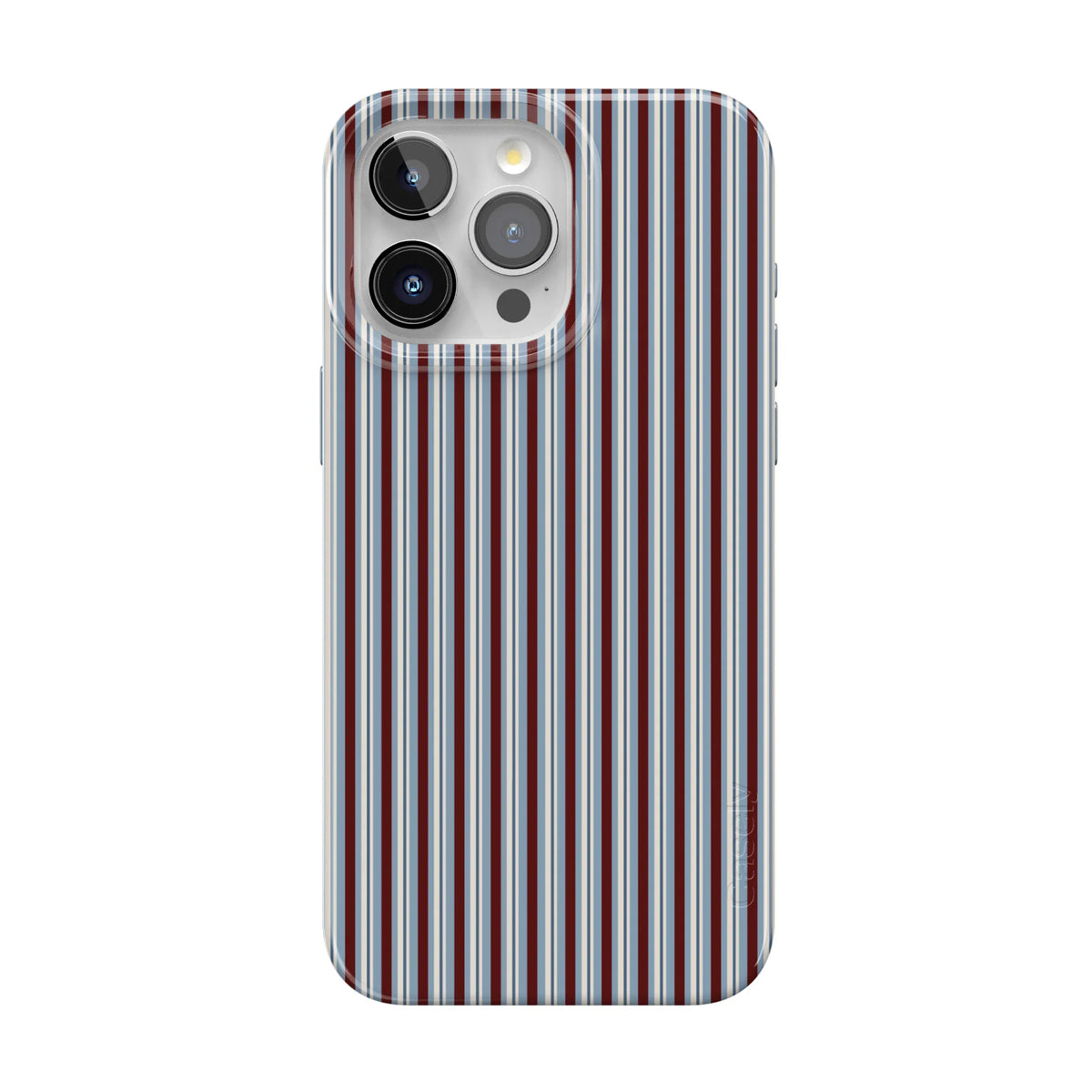 Bistro Stripes | Blue & Maroon Case