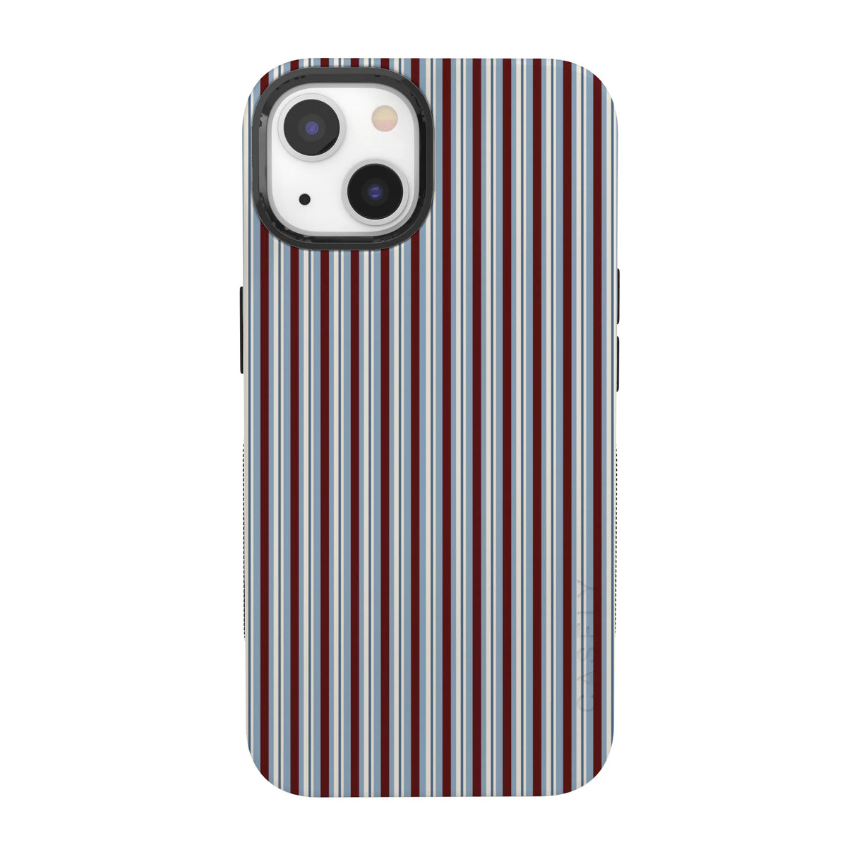 Bistro Stripes | Blue & Maroon Case