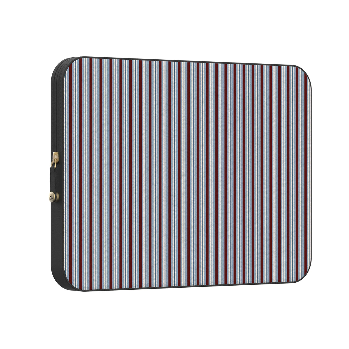 Bistro Stripes | Blue & Maroon Laptop Case