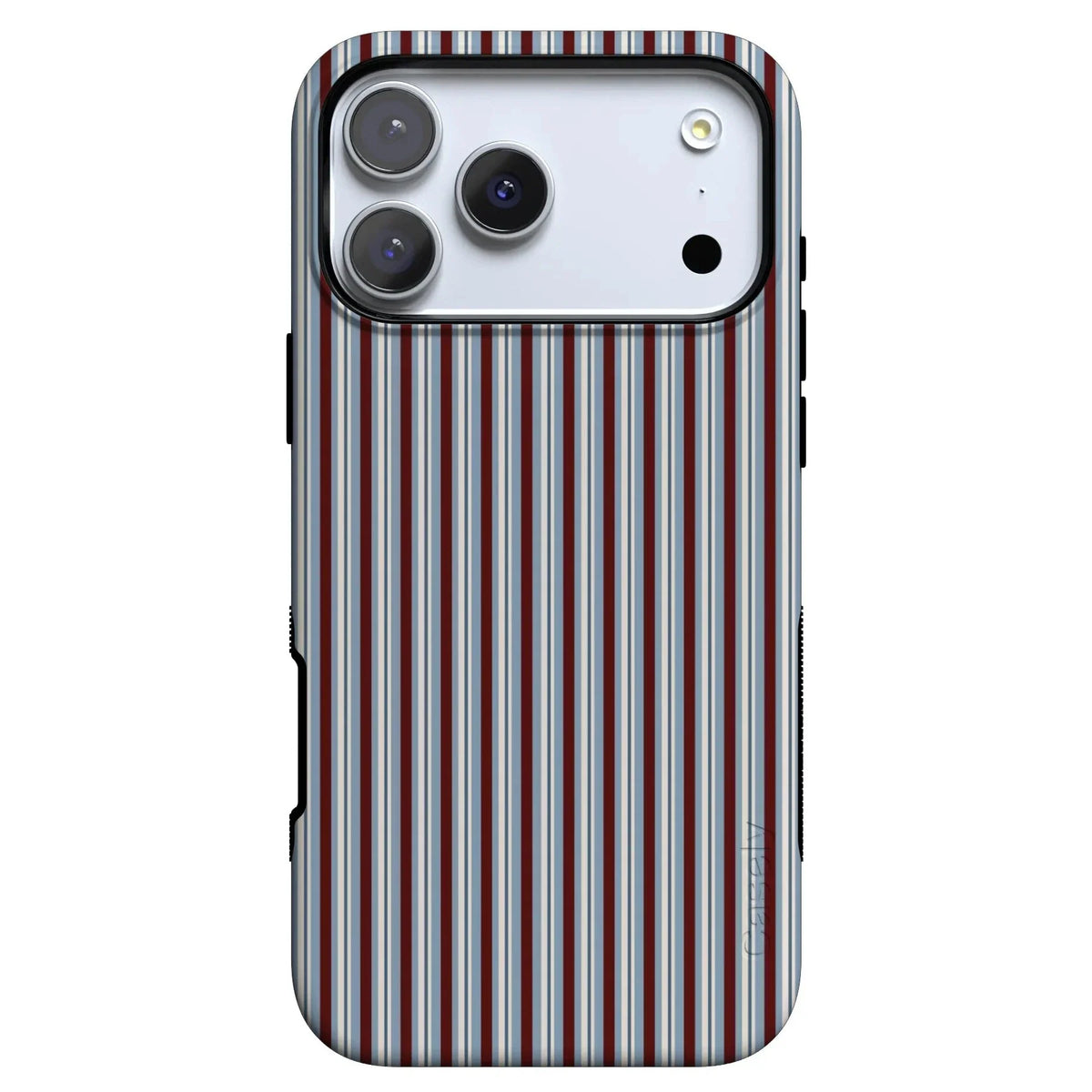Bistro Stripes | Blue & Maroon Case