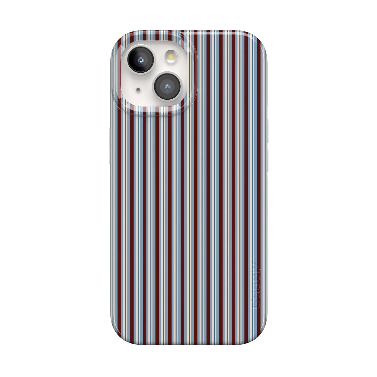 Bistro Stripes | Blue & Maroon Case