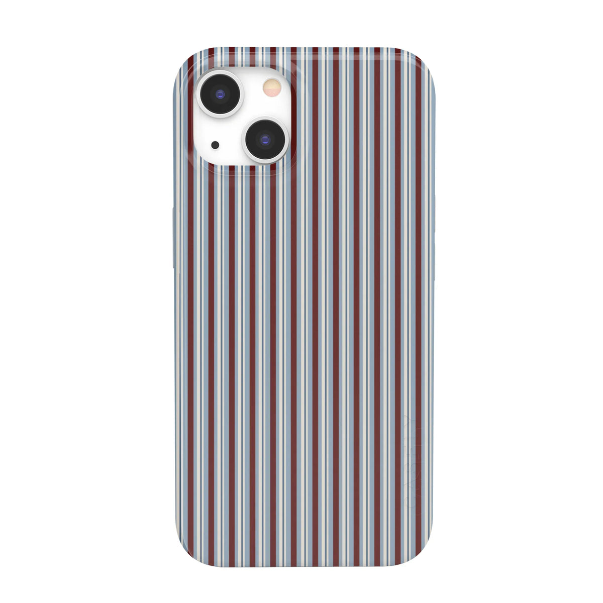 Bistro Stripes | Blue & Maroon Case