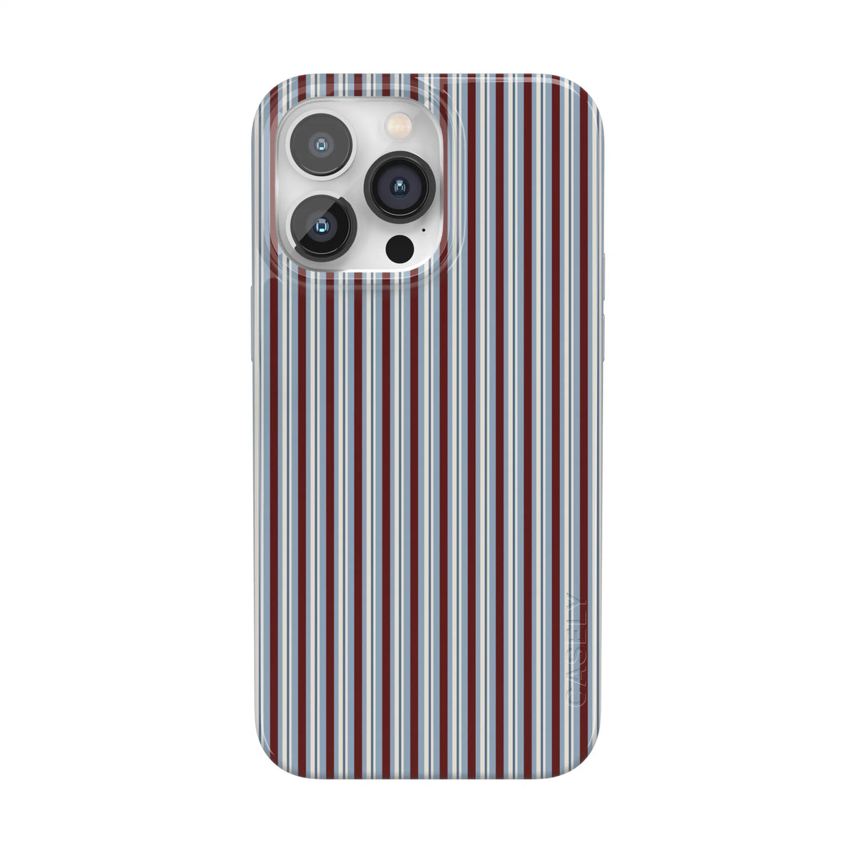 Bistro Stripes | Blue & Maroon Case