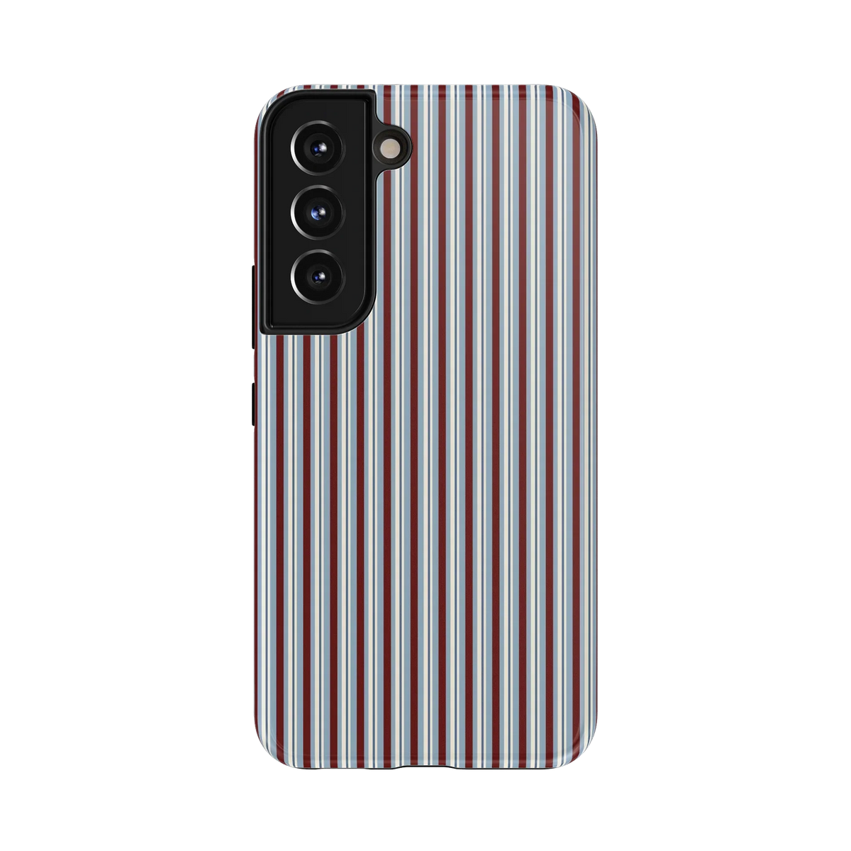 Bistro Stripes | Blue & Maroon Case