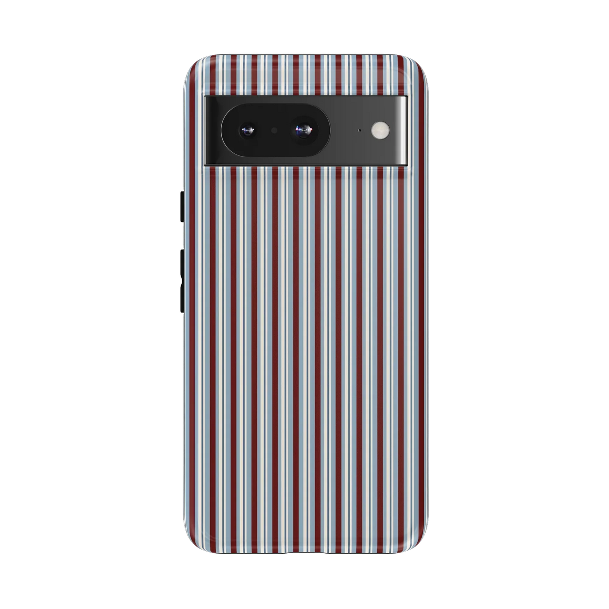 Bistro Stripes | Blue & Maroon Case