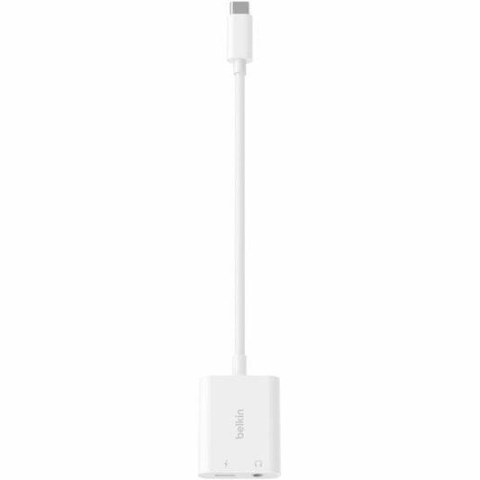 Belkin RockStar 3.5mm Audio + USB-C Charge Adapter - NPA004btWH