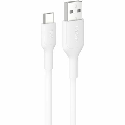 Belkin USB-A to USB-C Cable 15W, 3.3ft/1m, White - CAB021fq1MWH