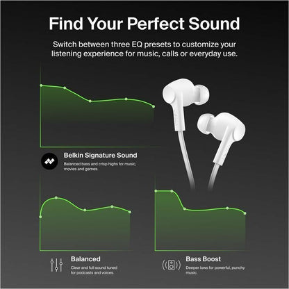 Belkin SoundForm ANC Wired Earbuds (USB-C) - G3H0003fqWH
