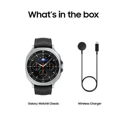 Samsung Galaxy Watch8 Classic 46mm Stainless Steel Case Smartwatch with Hybrid Band