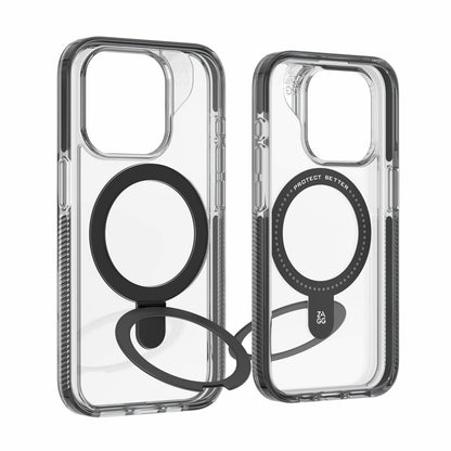 ZAGG Santa Cruz Snap Case w/ Ringstand iPhone 15 Pro - Black