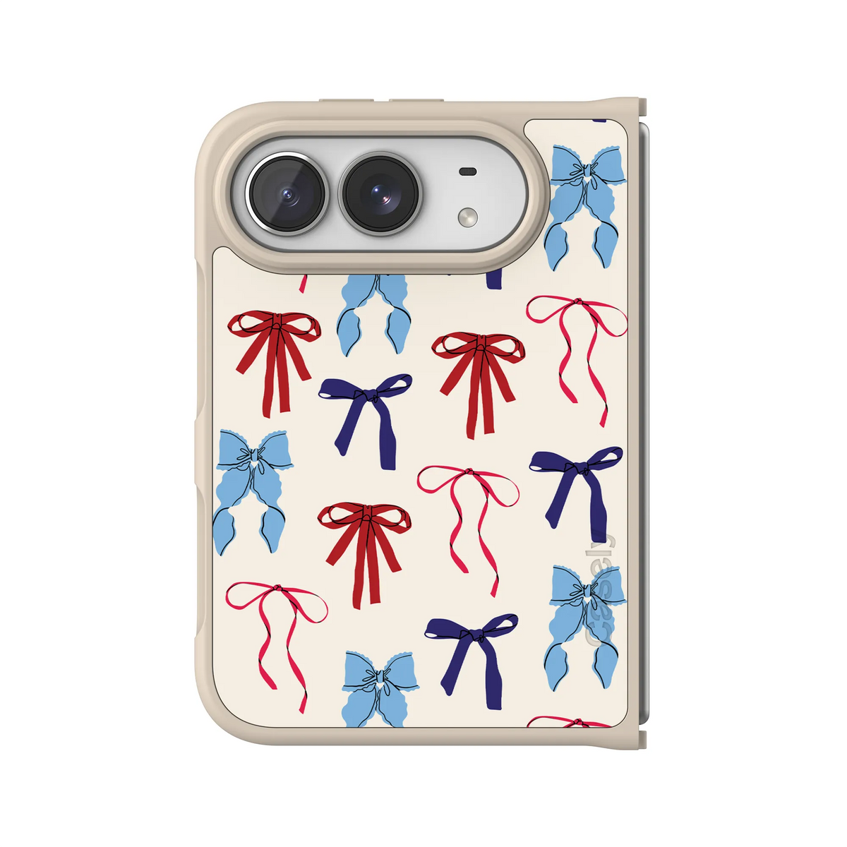 American Girlie | Red White & Blue Bows Case