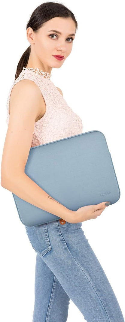 MOSISO Laptop Case 15 inch, 15 inch Laptop Sleeve Bag Compatible with MacBook Air 15 M4 A3241 M3 A3114 M2 A2941 2025 2024 2023, Dell XPS 15, Neoprene Computer Sleeve Bag with Small Case, Airy Blue