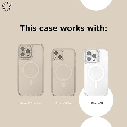 PopSockets iPhone 13 Phone Case with MagSafe- Main Character | Magnetic, Wireless Charging, Camera & Drop Protection, Witchy, Halloween, Horror