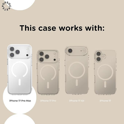 PopSockets iPhone 17 Pro Max Phone Case with MagSafe, Wireless Charging Compatible, Disney - Boho Wildflowers Maroon