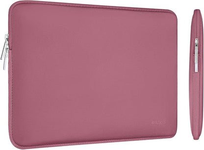 MOSISO Laptop Case 15 inch, 15 inch Laptop Sleeve Bag Compatible with MacBook Air 15 M4 A3241 M3 A3114 M2 A2941 2025 2024 2023, Dell XPS 15, Neoprene Computer Sleeve Bag with Small Case, Dusty Rose