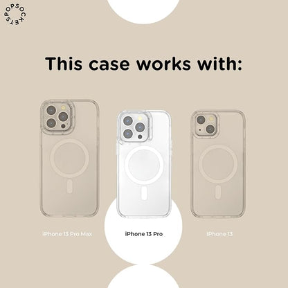 PopSockets iPhone 13 Pro Phone Case with MagSafe- Spotlight Dots | Magnetic, Wireless Charging, Camera & Drop Protection, Phone, Women, Electronic Accessories, For iPad/Kindle/iPhone/Android