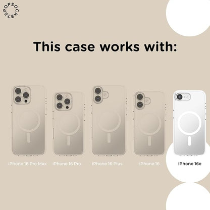 PopSockets iPhone 16/17E Phone Case with MagSafe- Spooky Book Club | Magnetic, Wireless Charging, Camera & Drop Protection, Witchy, Halloween, Horror