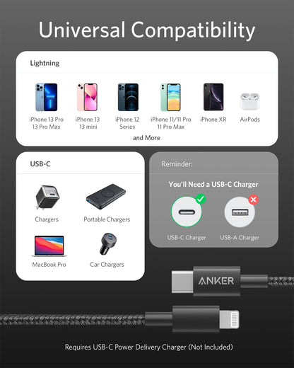 Anker  USB-C to Lightning Cable