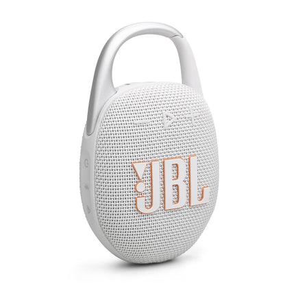 JBL Clip 5 - Ultra-Portable, Waterproof & Dustproof Bluetooth Speaker (White)