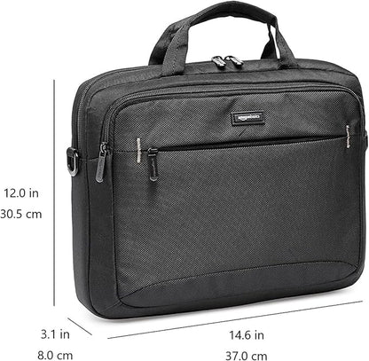 Amazon Basics 14 Inch Laptop and Tablet Shoulder Bag Carrying Case, Black, 24-Pack | 14 inch, Shoulder Strap, 24-pack