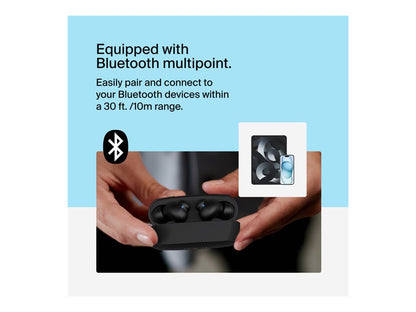Belkin SoundForm Rhythm - True wireless earphones with mic - in-ear - Bluetooth - black AUC012BTBK