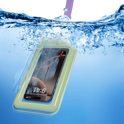 AquaBuddy | Kiwi Kiss Matcha Green Shimmer Waterproof Phone Pouch