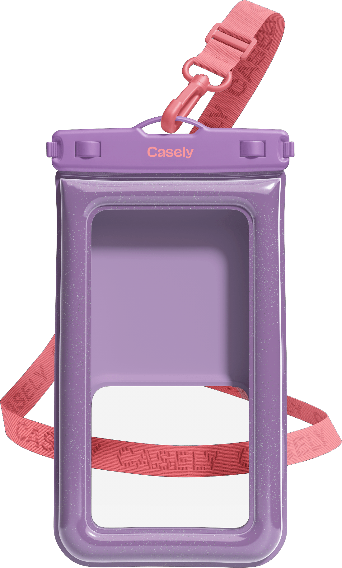 AquaBuddy | Lavender Waves Purple Shimmer Waterproof Phone Pouch