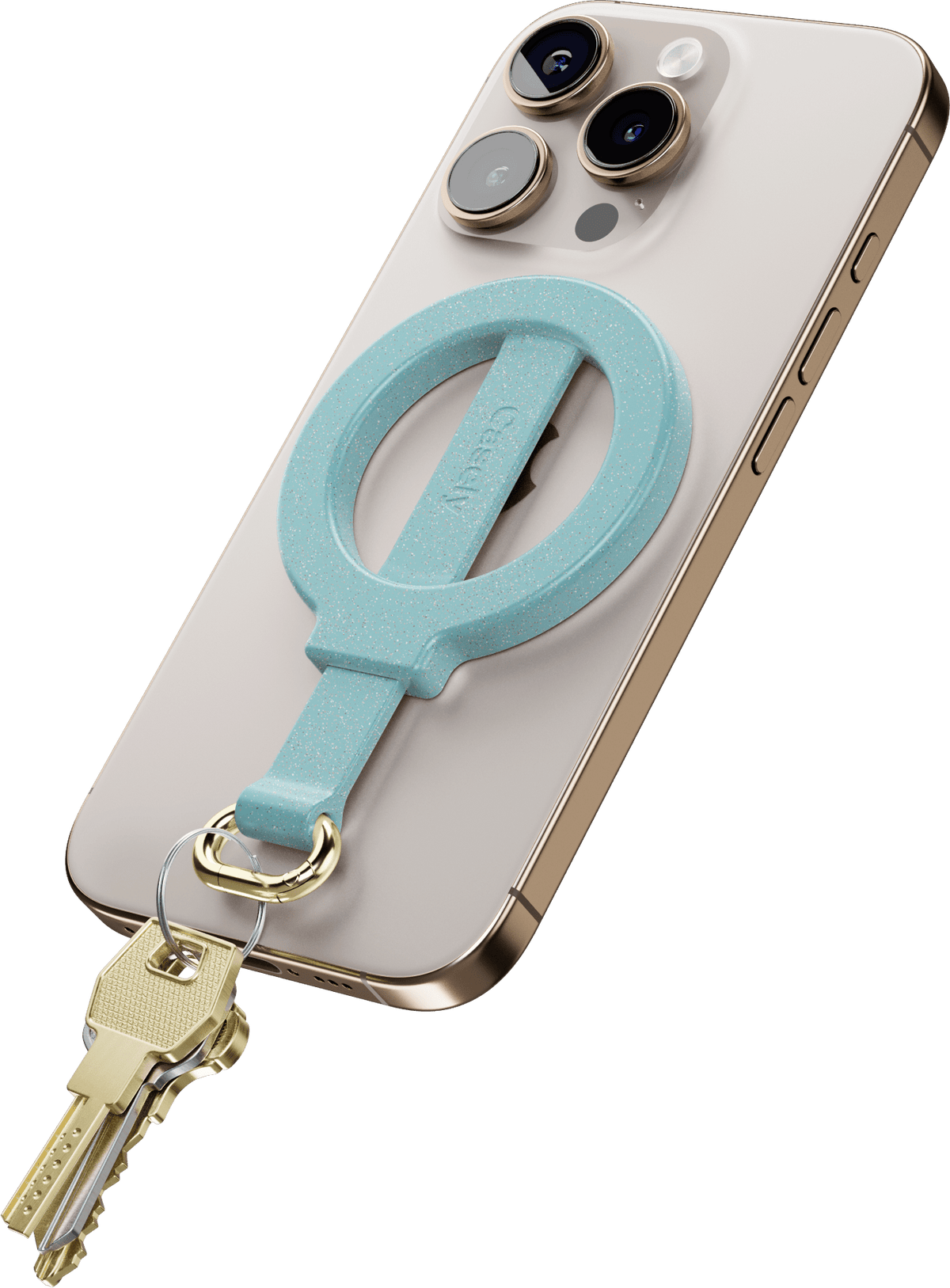 Aquamarine | Ocean Blue Shimmer MagRing+ with Keychain