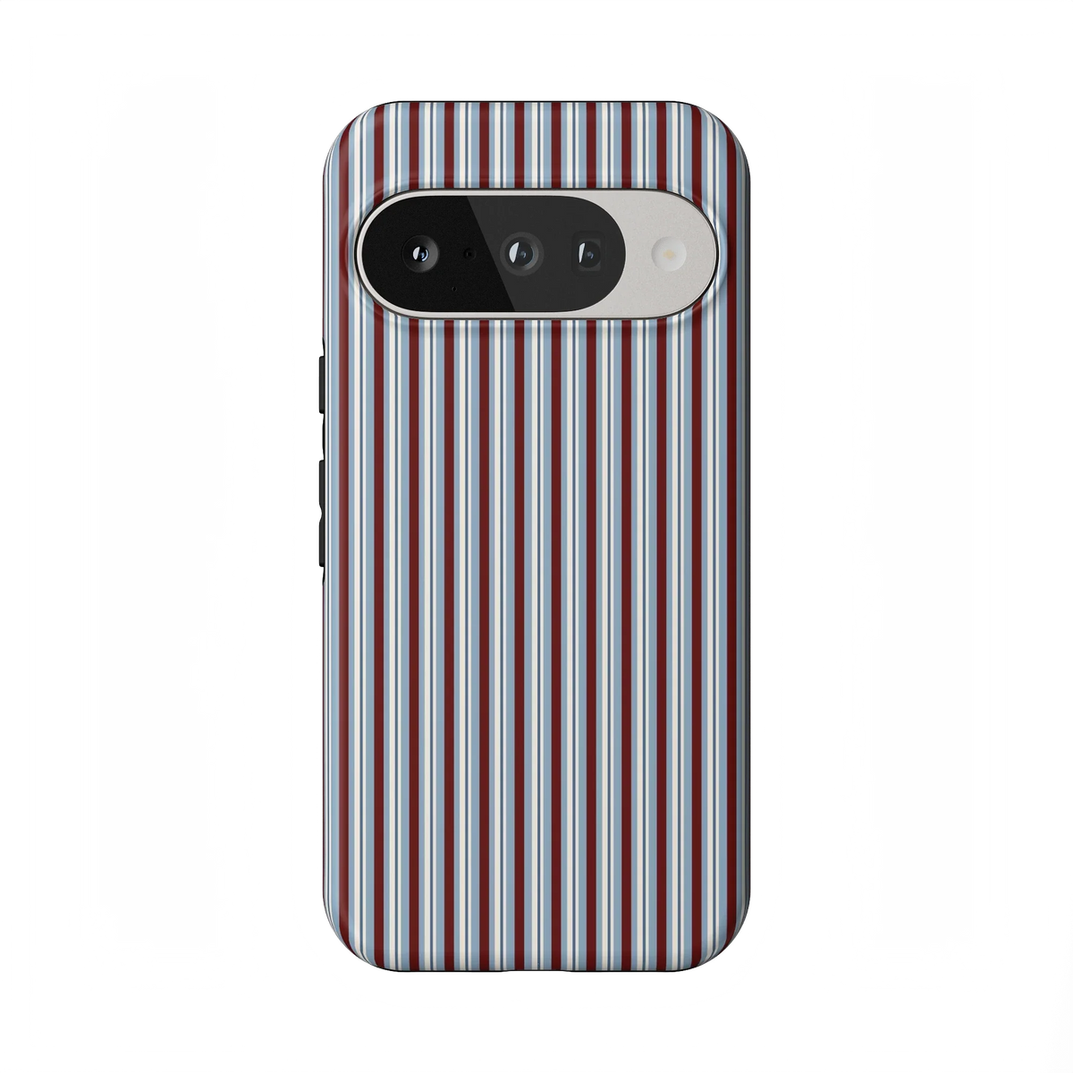Bistro Stripes | Blue & Maroon Case