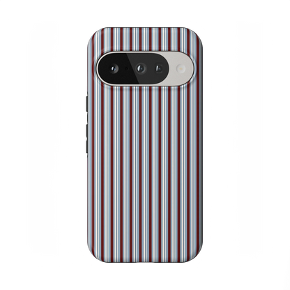 Bistro Stripes | Blue & Maroon Case