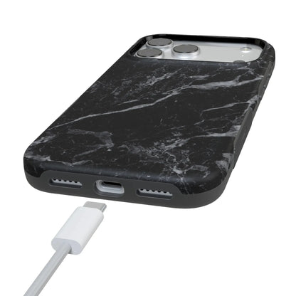 Black Pearl | Classic Black Marble Case