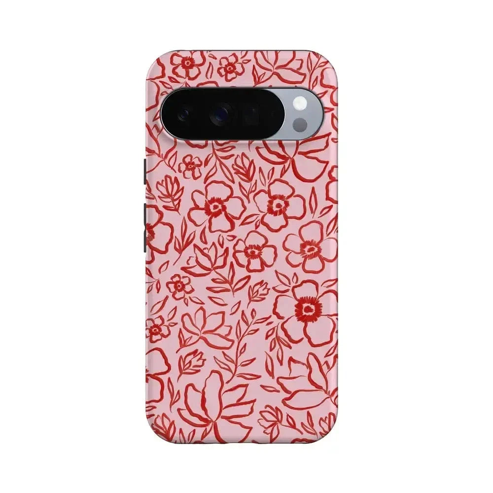 Blush Garden | Floral Doodle Case