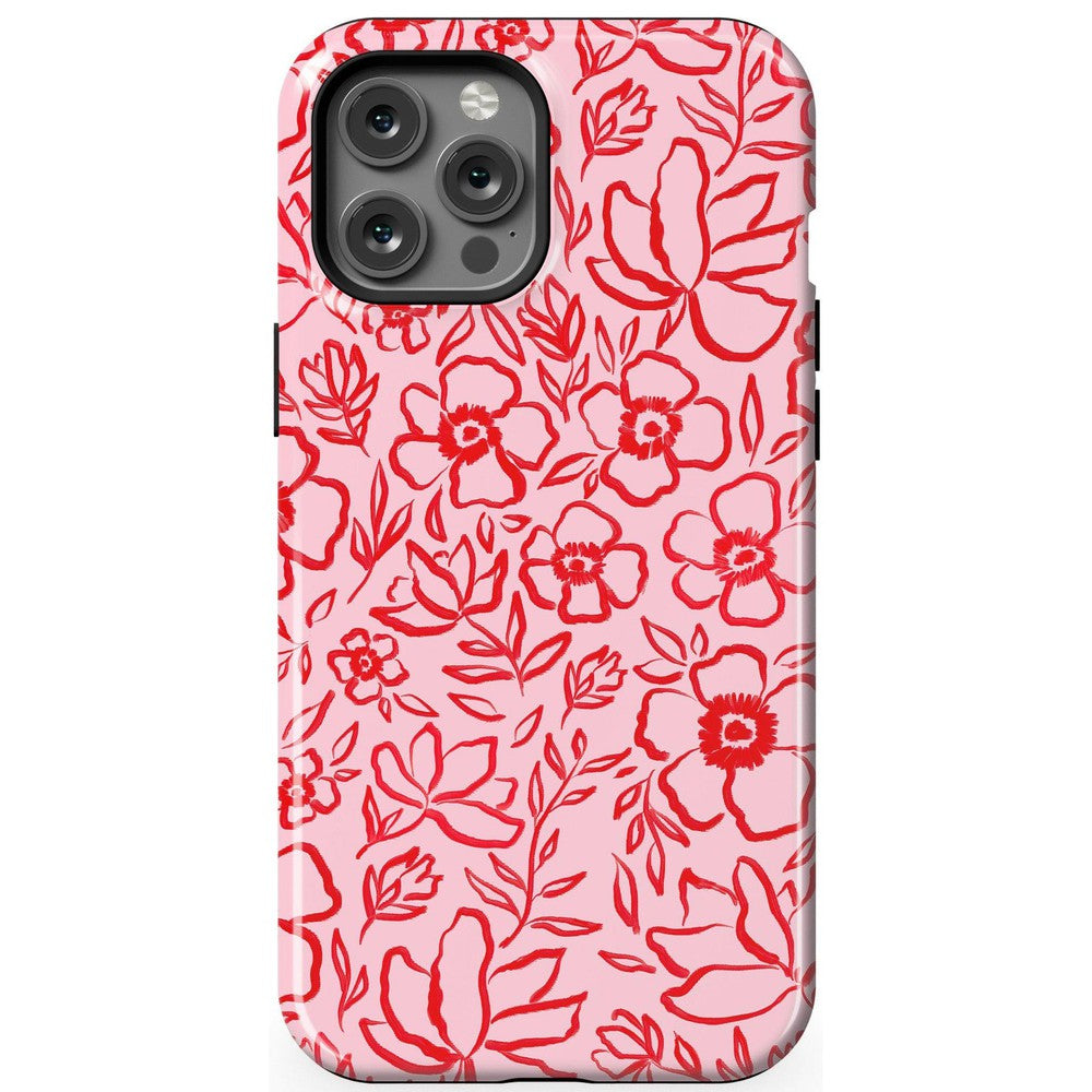 Blush Garden | Floral Doodle Case