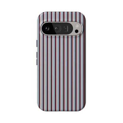Bistro Stripes | Blue & Maroon Case