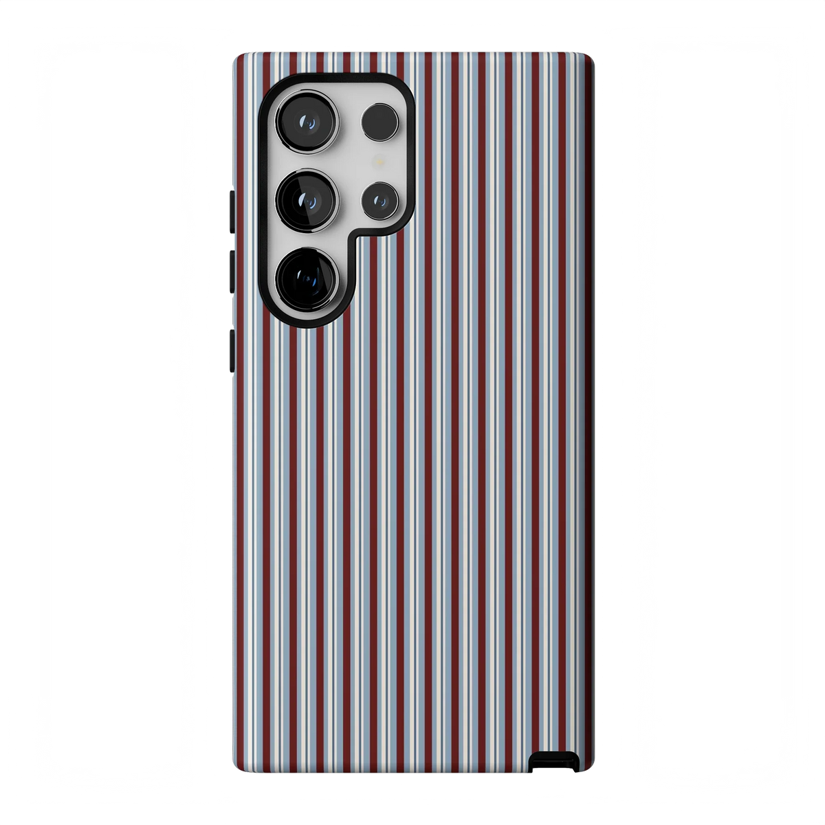 Bistro Stripes | Blue & Maroon Case