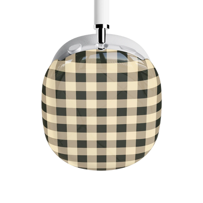 Cedar Lane | Black & Cream Gingham AirPods Max Case