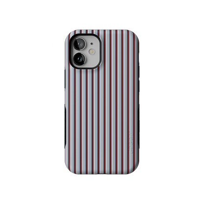 Bistro Stripes | Blue & Maroon Case