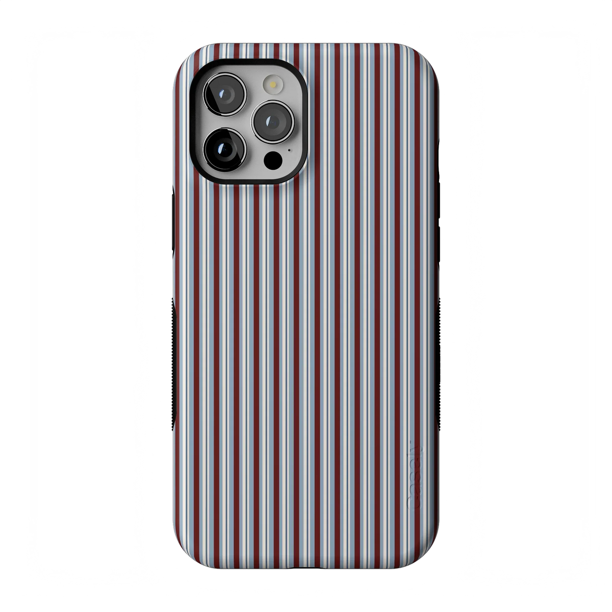 Bistro Stripes | Blue & Maroon Case
