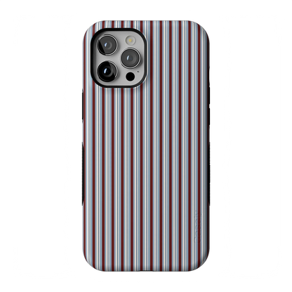 Bistro Stripes | Blue & Maroon Case