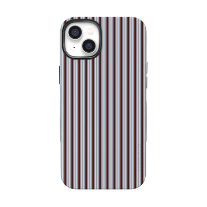 Bistro Stripes | Blue & Maroon Case