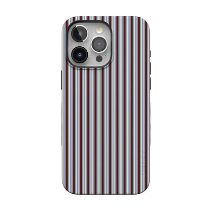 Bistro Stripes | Blue & Maroon Case