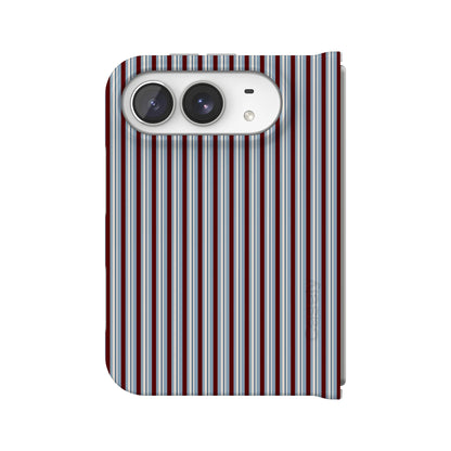 Bistro Stripes | Blue & Maroon Case