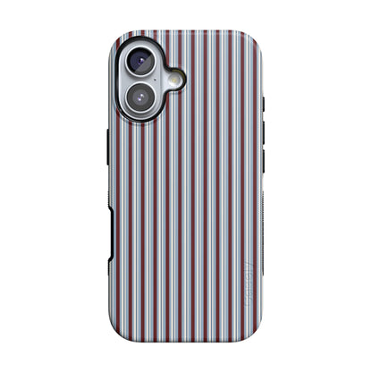Bistro Stripes | Blue & Maroon Case
